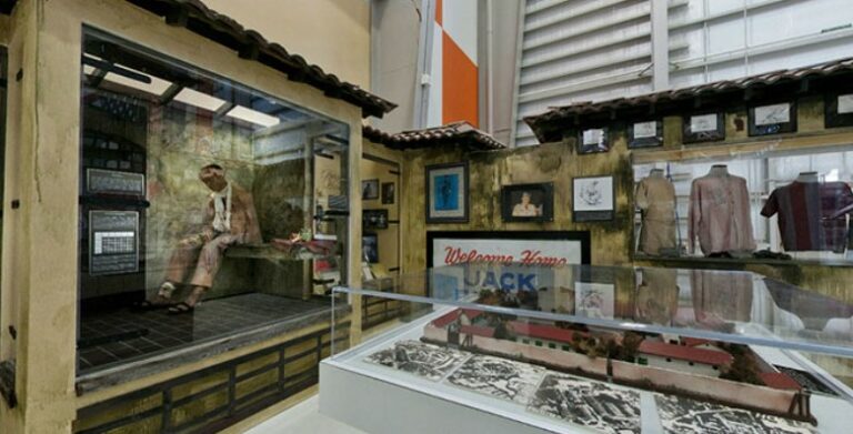 Museum displays which honor the POWs and depict their captivity ...